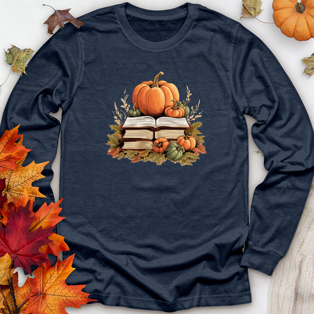 pumpkin pages unisex long sleeve tee