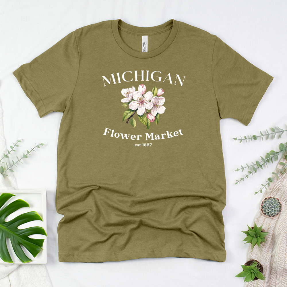 michigan flower market unisex tee