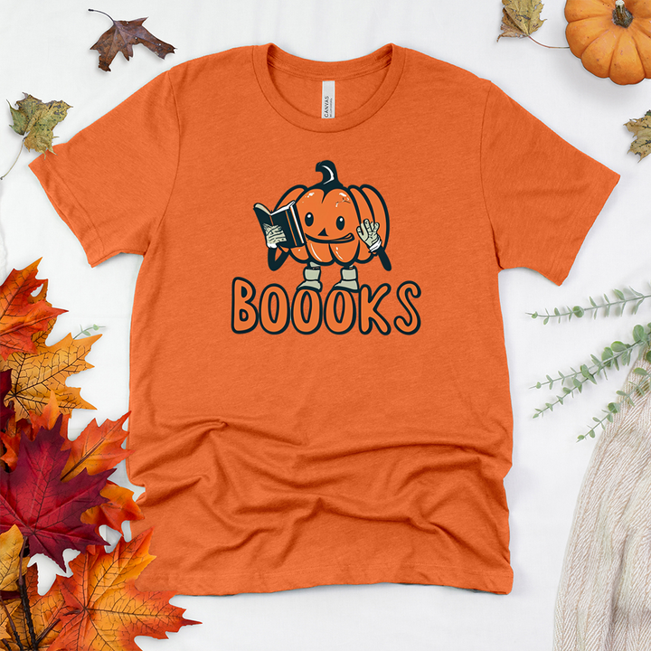 pumpkin boooks unisex tee