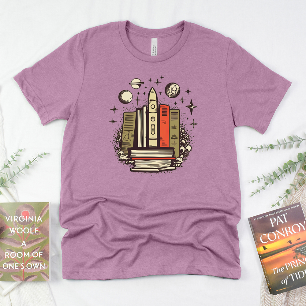 galactic books unisex tee