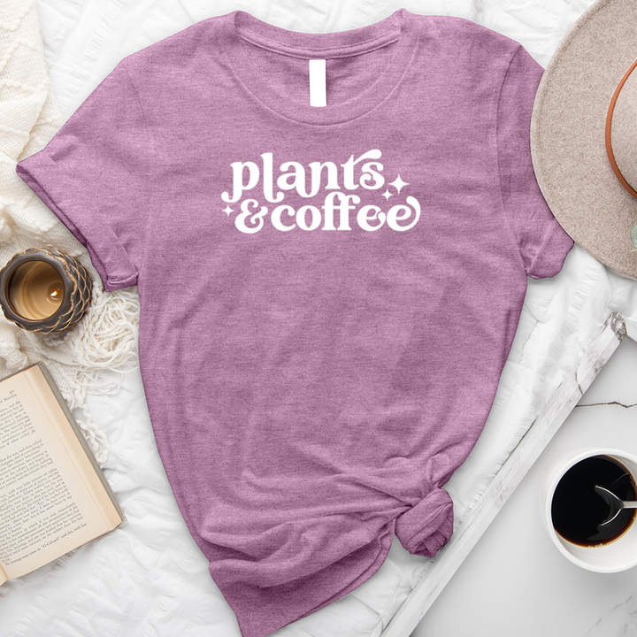 plants and coffee unisex tee