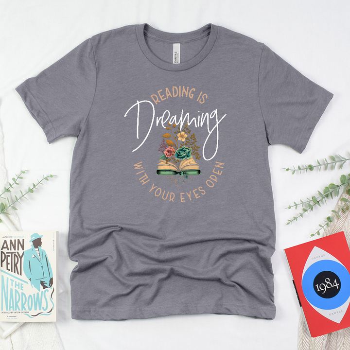 reading is dreaming unisex tee