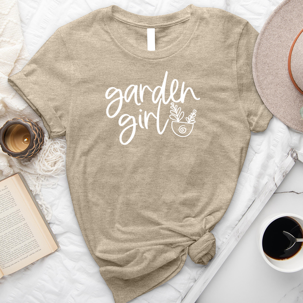 garden girl unisex tee