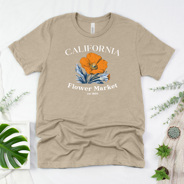 california flower market unisex tee