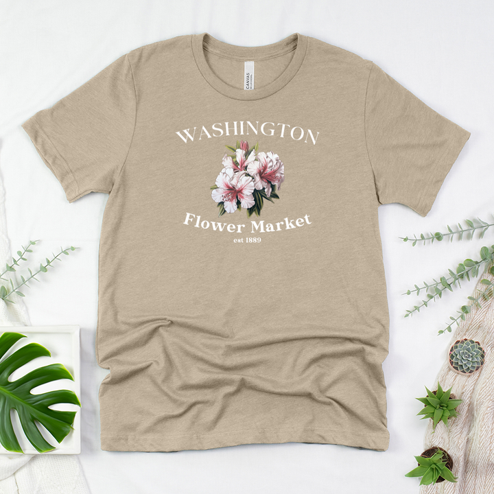 washington flower market unisex tee