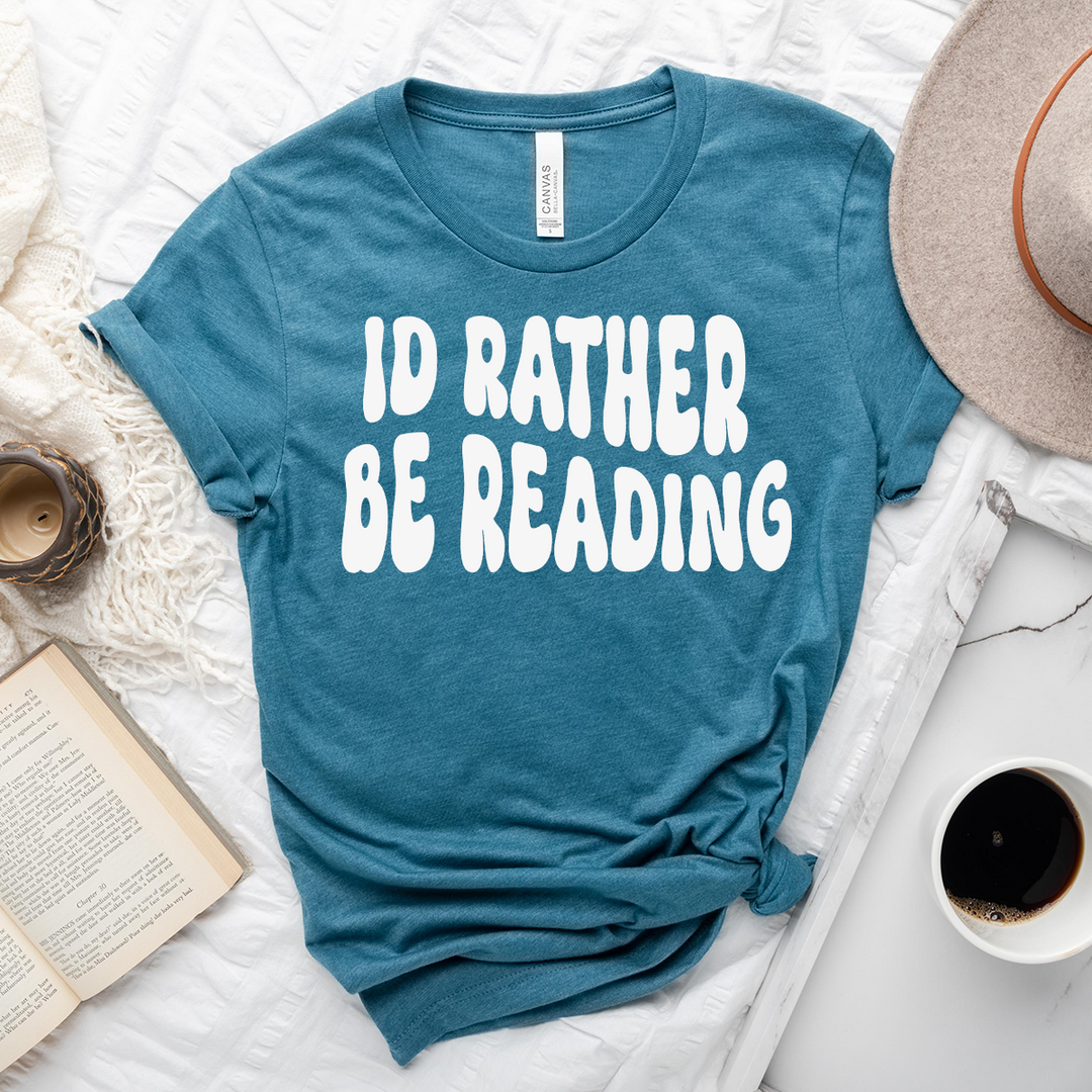 I'd rather be reading bubble unisex tee