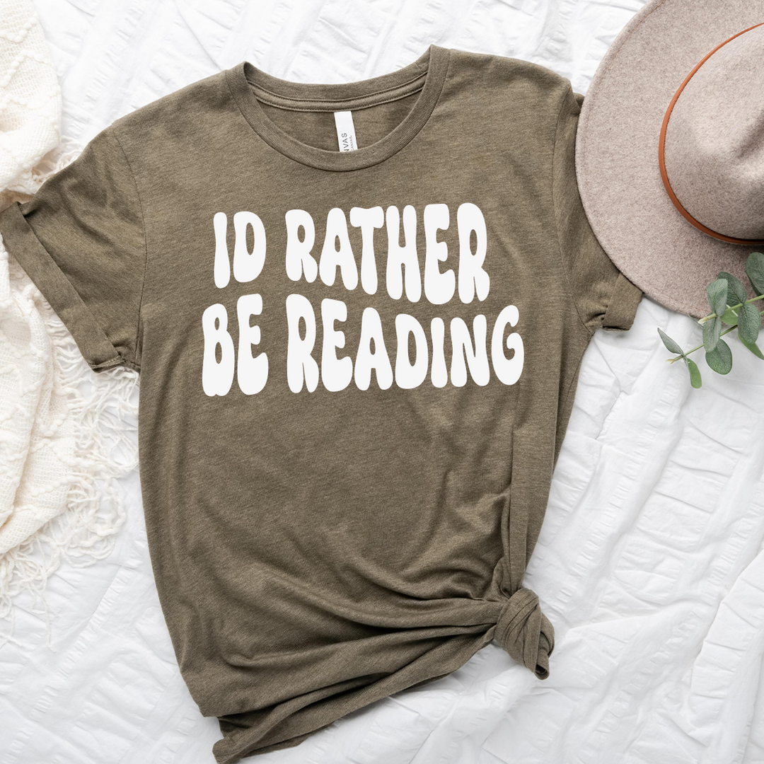 I'd rather be reading bubble unisex tee