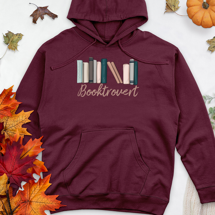 booktrovert color premium hooded sweatshirt