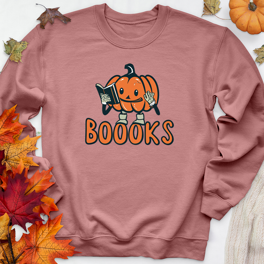 pumpkin boooks premium crewneck sweatshirt