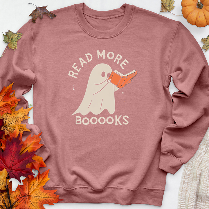 read more boooks ghost unisex crewneck sweatshirt