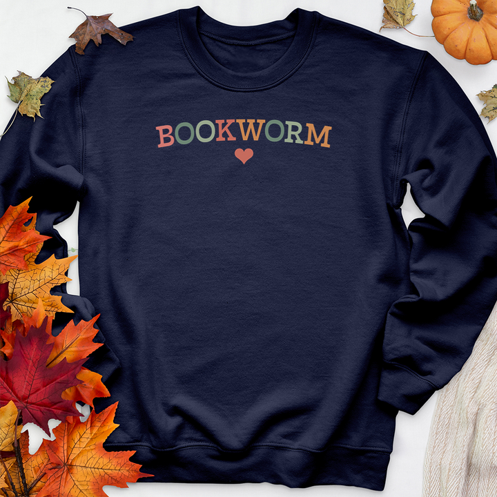 colorful bookworm premium crewneck sweatshirt