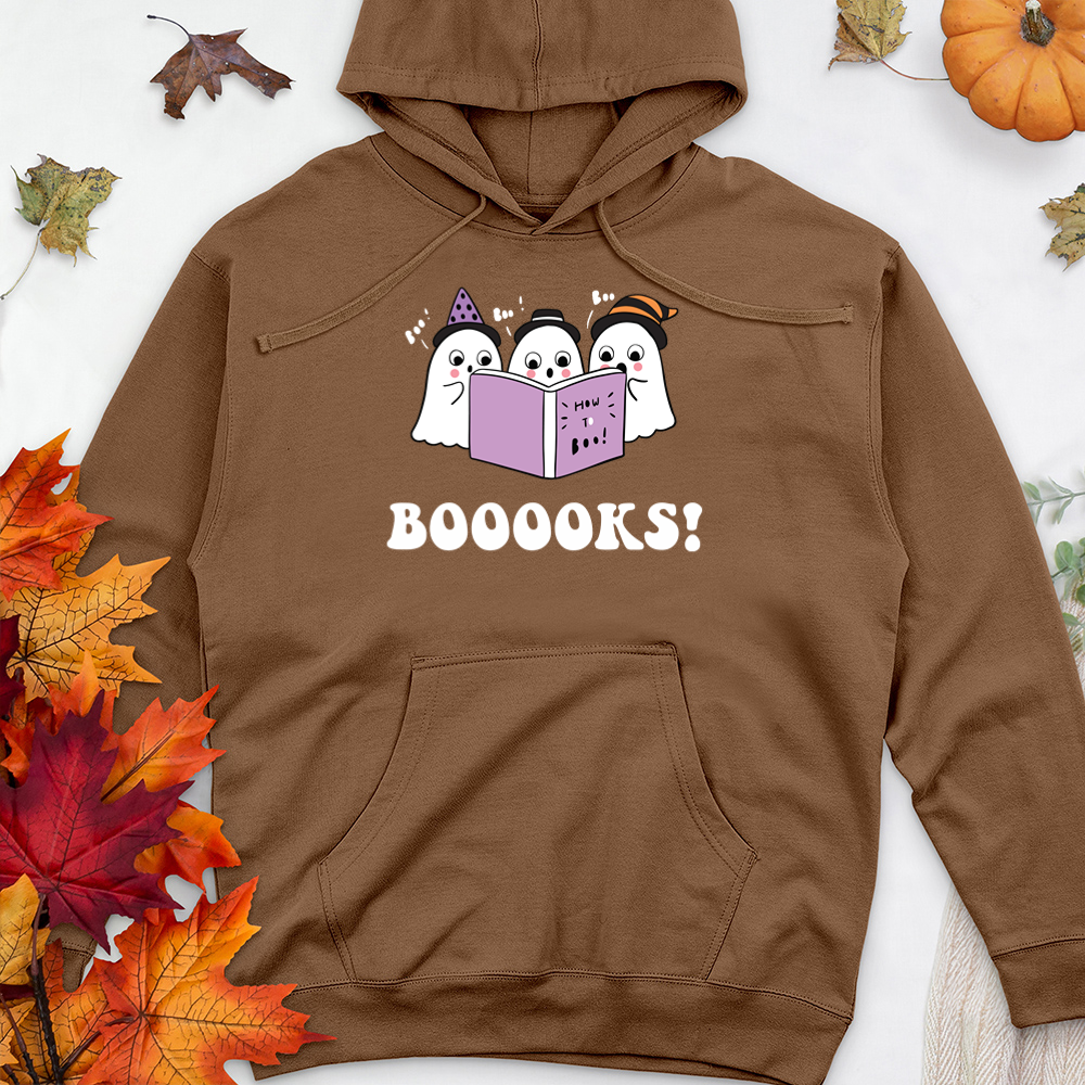 booooks color premium hooded sweatshirt