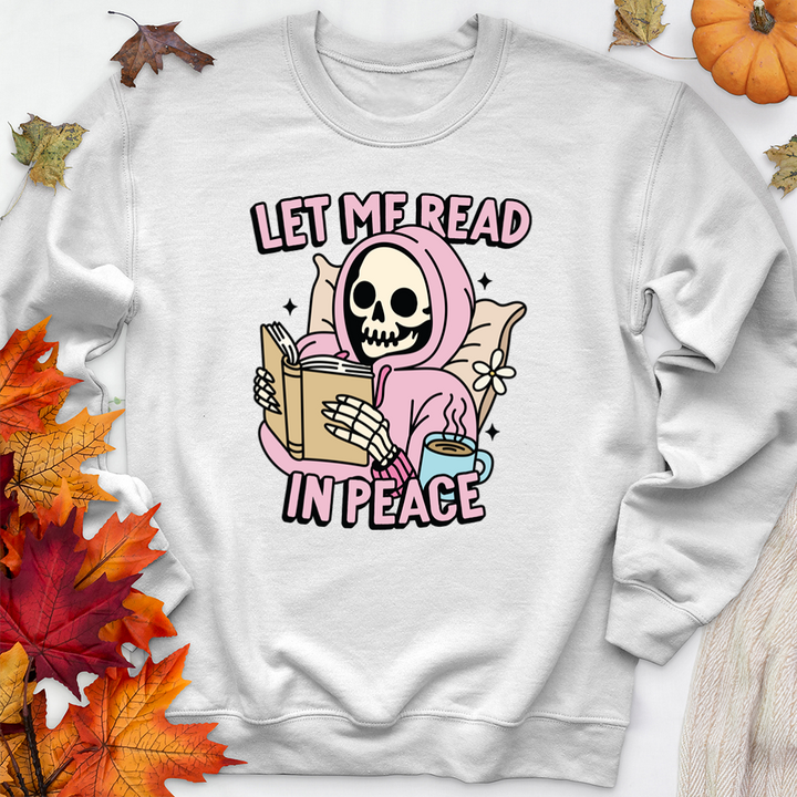 let me read in peace premium crewneck sweatshirt