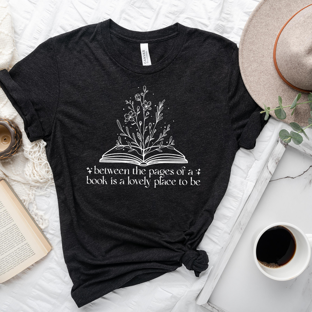 between the pages unisex tee