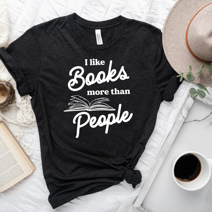 books more than people unisex tee
