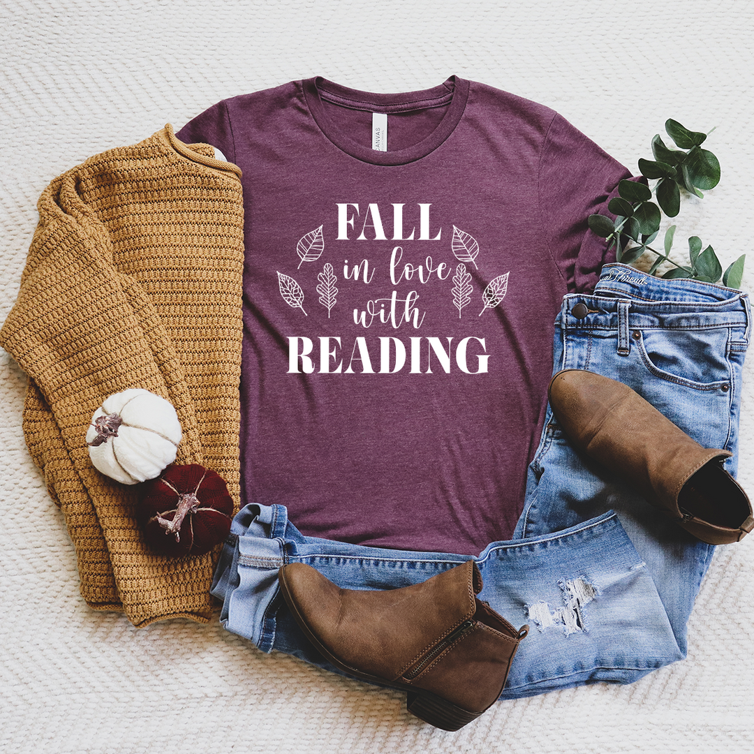 fall in love with reading unisex tee