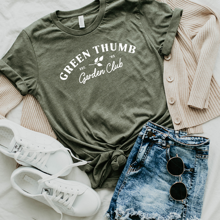 green thumb garden club unisex tee