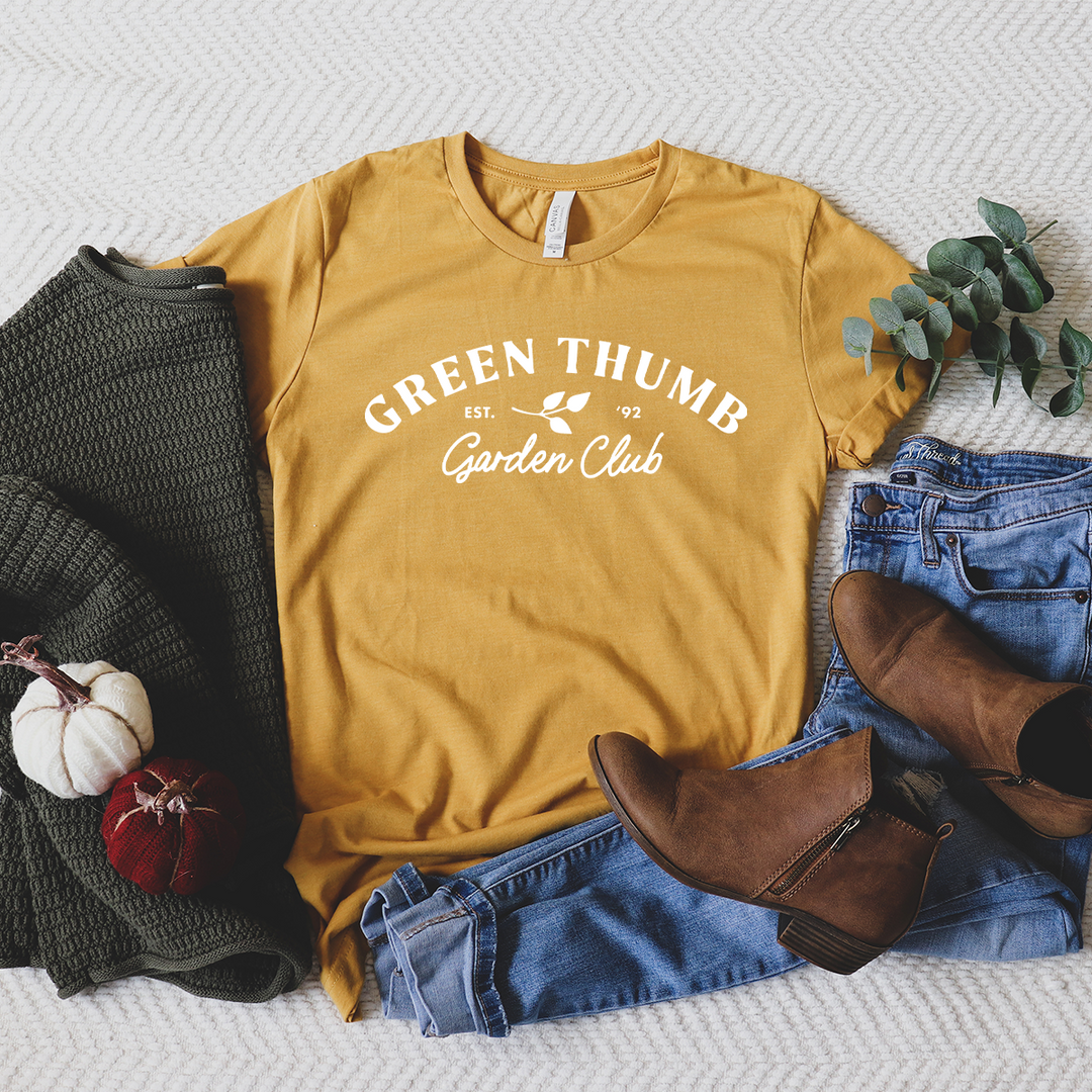 green thumb garden club unisex tee