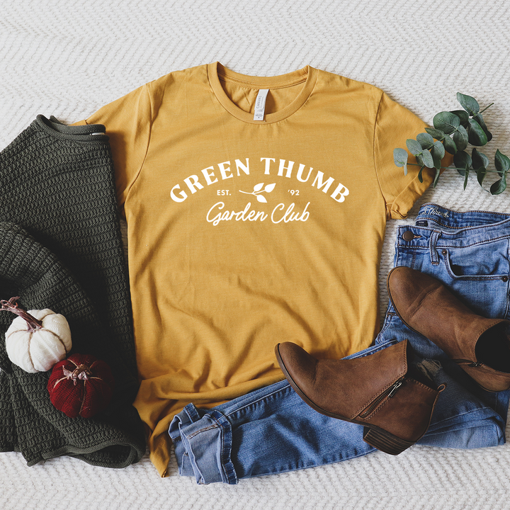 green thumb garden club unisex tee