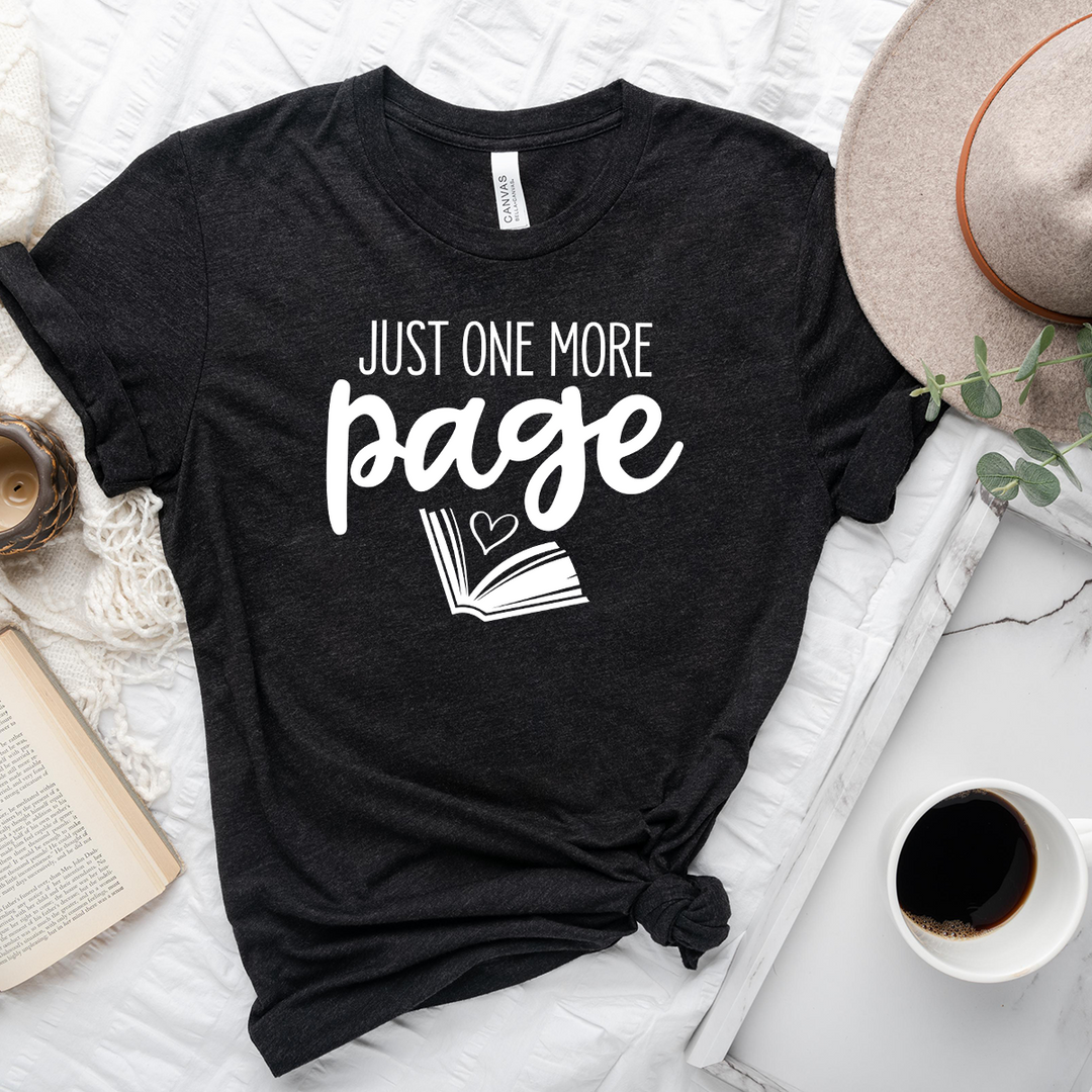 just one more page unisex tee