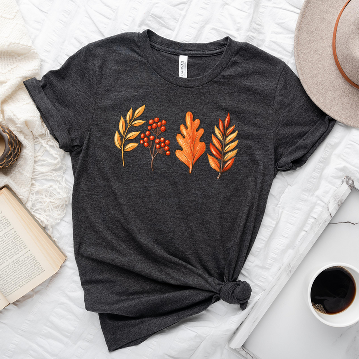 leaf row unisex tee