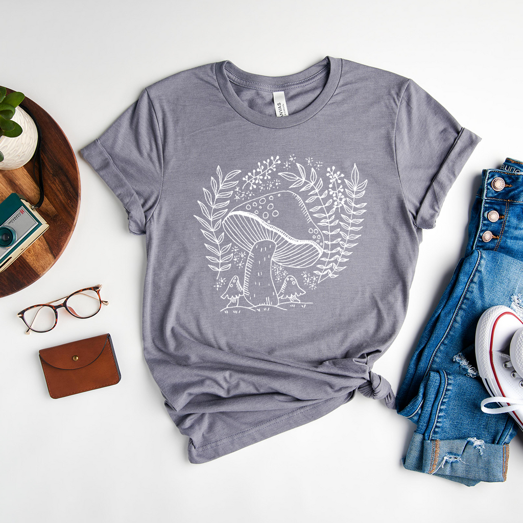 mushroom unisex tee