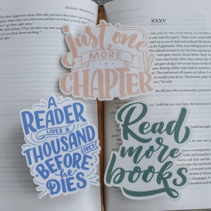 book quotes sticker pack
