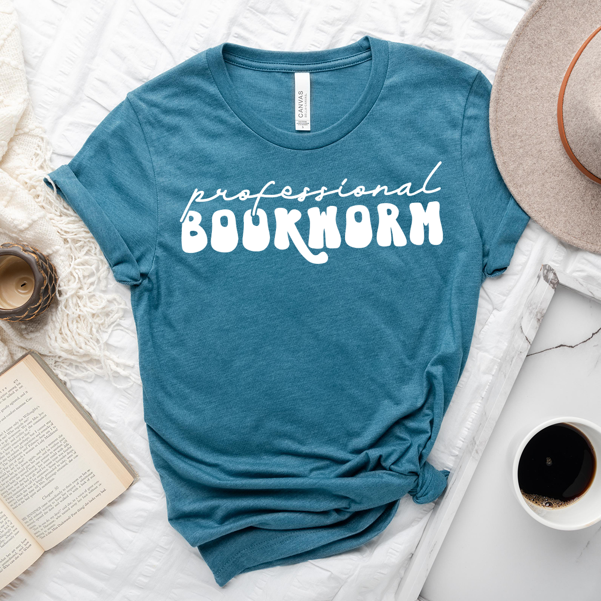 professional book worm script unisex tee – Piper and Ivy