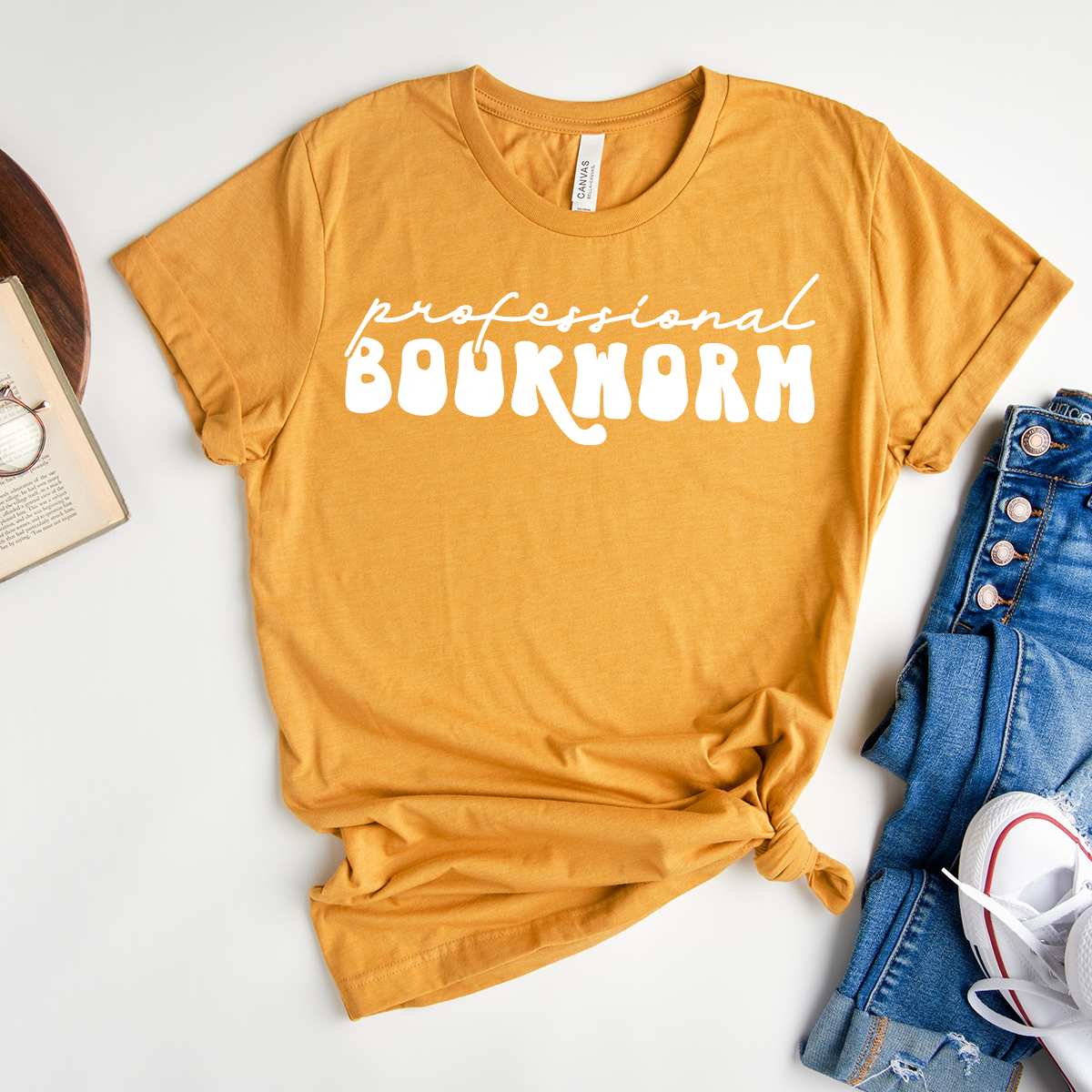 professional book worm script unisex tee – Piper and Ivy
