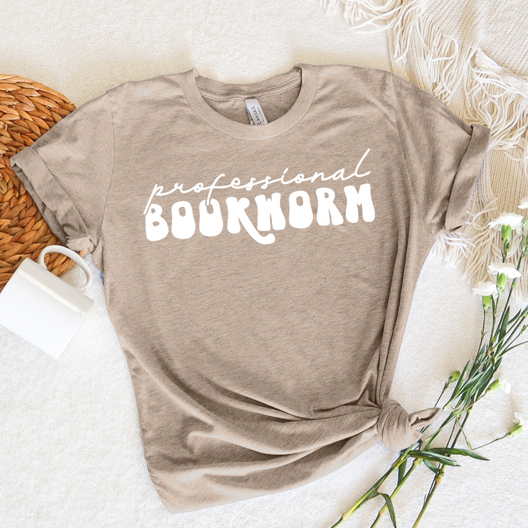 professional book worm script unisex tee – Piper and Ivy