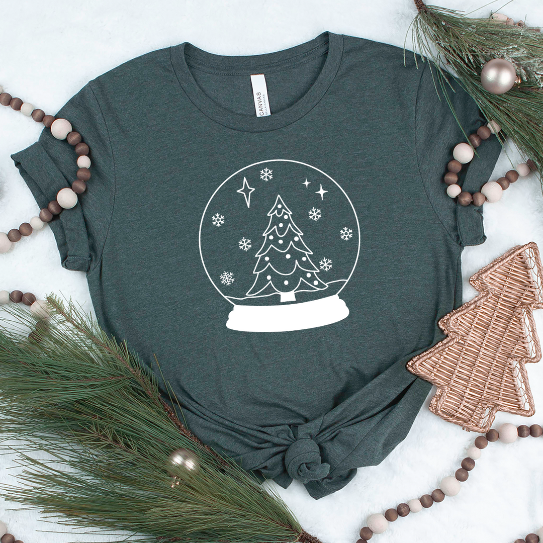 snowglobe unisex tee