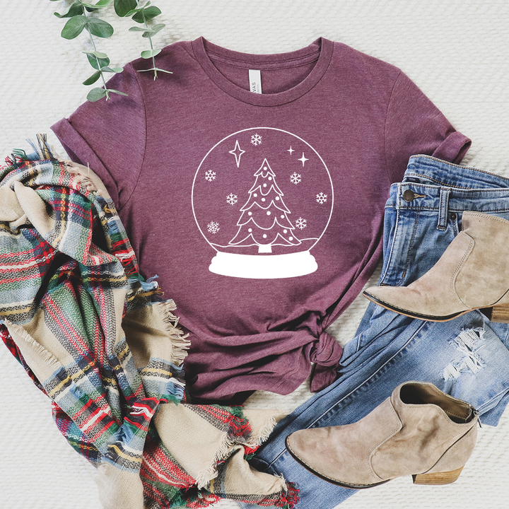 snowglobe unisex tee