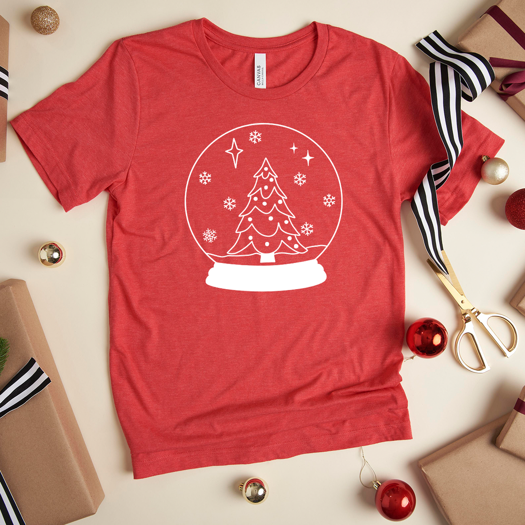 snowglobe unisex tee