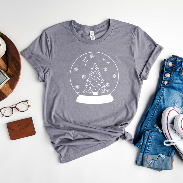 snowglobe unisex tee