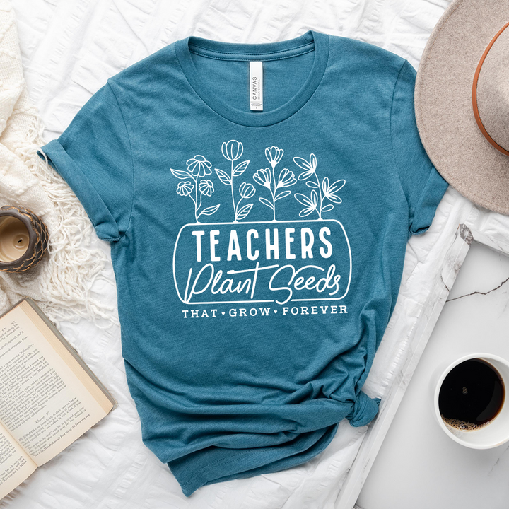 teachers plant seeds unisex tee