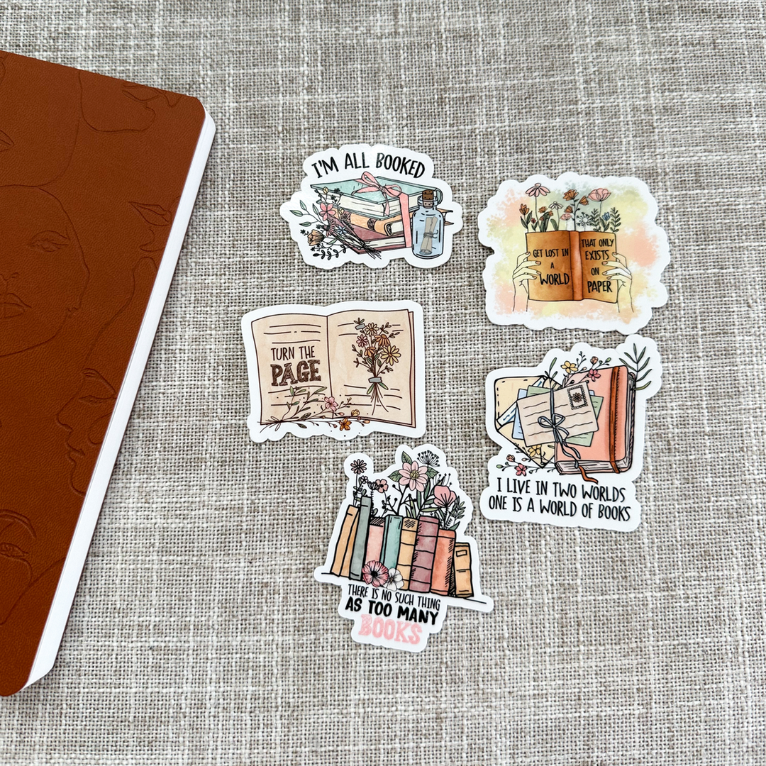 watercolor books sticker pack special