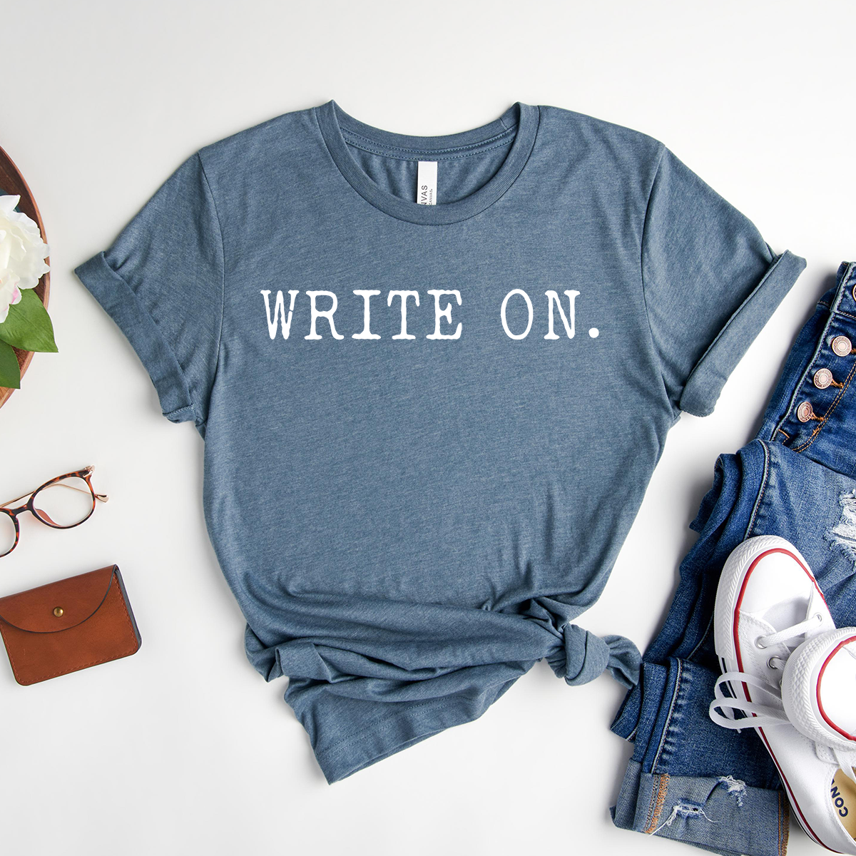 Teal shirts with writing outlet